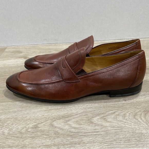 Massimo Matteo Firenze Patina Men’s Penny Driver Loafers - Picture 14 of 14